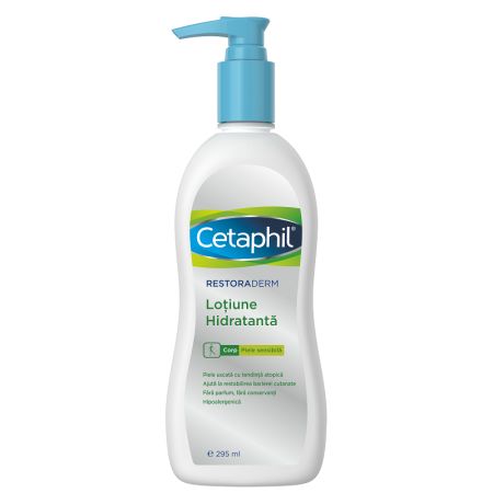 Lotiune Hidratanta de corp, Cetaphil Restoraderm, 295 ml, Galderma