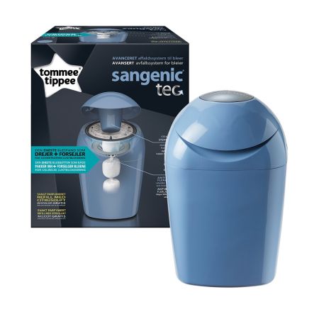 Cos pentru scutece Sangenic Tec Raindrop, blue, Tommee Tippee