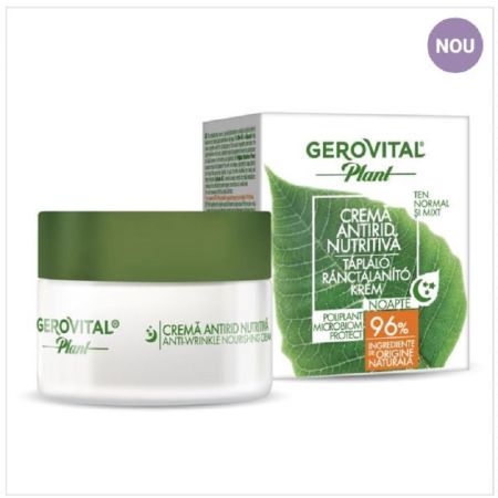 Crema antirid nutritiva pentru noapte, ten normal-mixt, 50 ml, Gerovital Plant