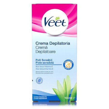 Crema depilatoare Bikini si Axila pentru Piele Sensibila, 100 ml, Veet