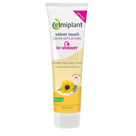 Crema depilatoare in timpul dusului, Velvet Touch, 150 ml, Elmiplant