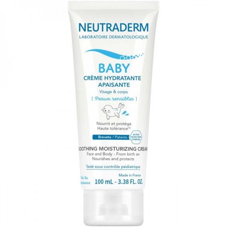 Crema hidratanta calmanta pentru fata si corp Baby, 100 ml, Neutraderm