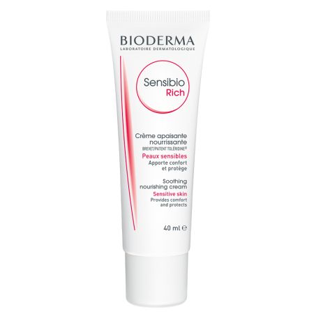 Crema hidratanta pentru piele uscata sau intoleranta Sensibio Rich, 40 ml, Bioderma