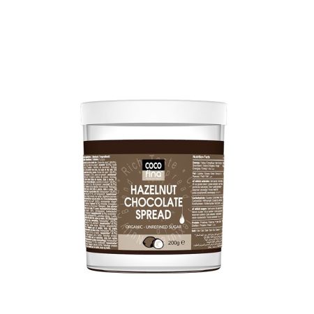 Crema organica Bio cu alune de padure si ciocolata, 200 g, Cocofina