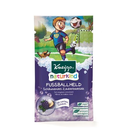 Cristale de baie spumante, Campion de fotbal, 70g, Naturkind, 914230, Kneipp