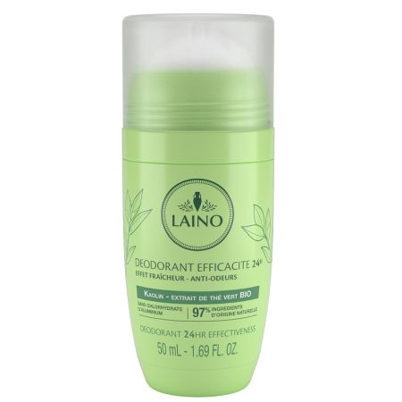 Deodorant roll-on 24h cu ceai verde, 50 ml, Laino