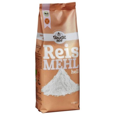 Faina integrala Bio de orez fara gluten, 500 gr, Bauckhof