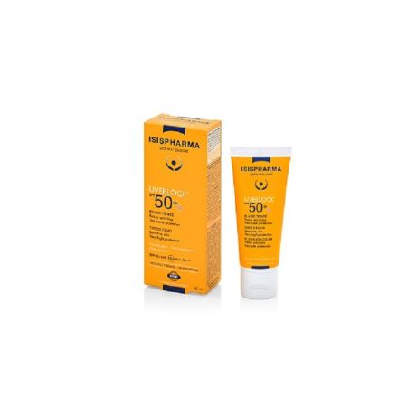 Fluid nuantator UVEBLOCK SPF 50+ Tinted Fluid, 40 ml, Isis Pharma