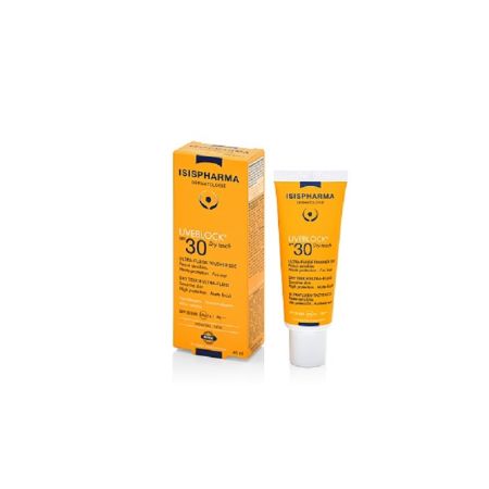 Fluid protector cu efect matifiant UVEBLOCK SPF30 Dry Touch, 40 ml, Isis Pharma