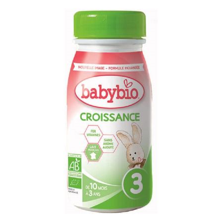 Formula 3 Lichida de crestere Bio, de la 10 luni la 3 ani, 250 ml, Babybio