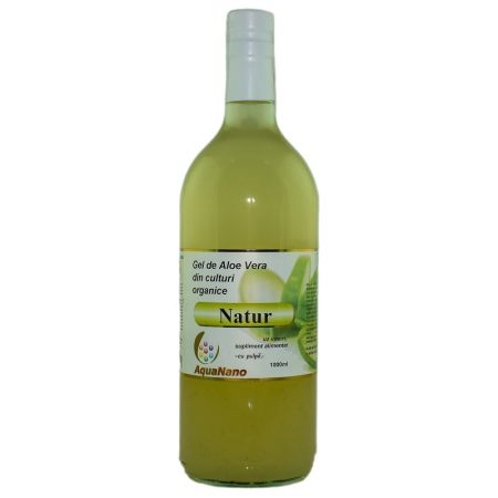 Gel de aloe vera natur, 1 L, Aquanano