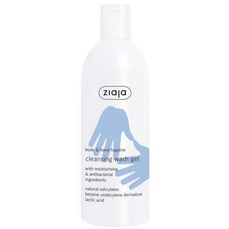 Gel de spalare pentru maini si corp cu proprietati antibacteriene, 400 ml, Ziaja