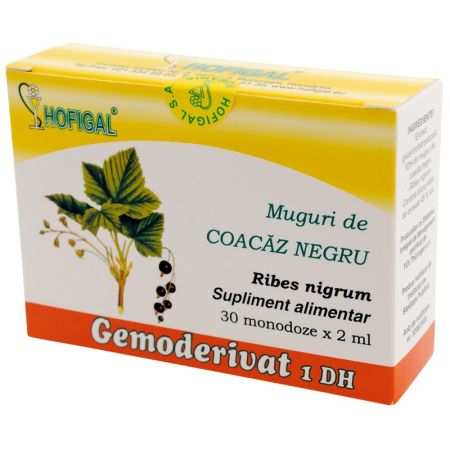 Gemoderivat muguri de coacaz negru, 30 monodoze, Hofigal