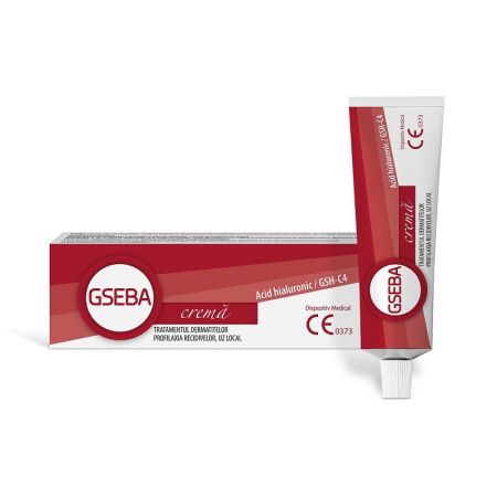 Crema cu acid hialuronic pentru tratamentul dermatitelor Gseba, 30 ml, Meditrina