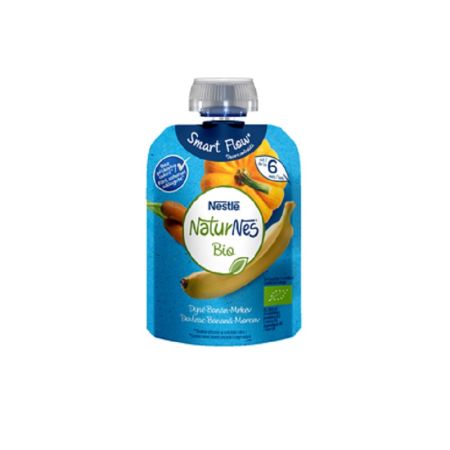 Gustare din dovleac, banana si morcov Naturnes Bio,  90 gr, Nestle