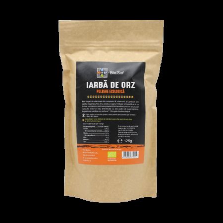 Iarba de orz Pulbere, 125 gr, Biosof