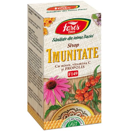 Sirop imunitate cu miere, 100 ml, Fares