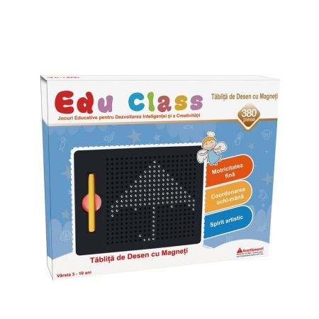 Tablita pentru desen cu magneti Mini Magpad, 380 piese, EduClass