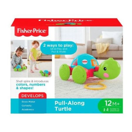 Jucarie de tras broscuta testoasa, Y8652, Fisher Price