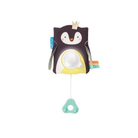 Jucarie multifunctionala cu inel gingival Pinguinul Prince, +0 luni, Taf Toys