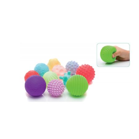 Jucarii din cauciuc moale, Soft Balls, 11 buc, Fillikid