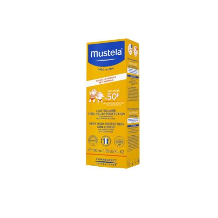 Lotiune cu protectie solara foarte ridicata pentru bebelusi si copii, SPF50+, 100 ml, Mustela