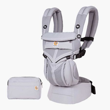 Marsupiu Omni 360, Cool Air Mesh Liliac Grey, BCS360PLILIAC, Ergobaby