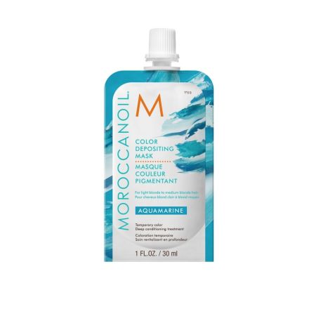 Masca de par nuantatoare Aquamarine, 30 ml, Moroccanoil