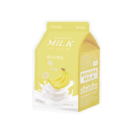 Masca faciala cu efect hranitor Banana Milk, 21 g, Apieu