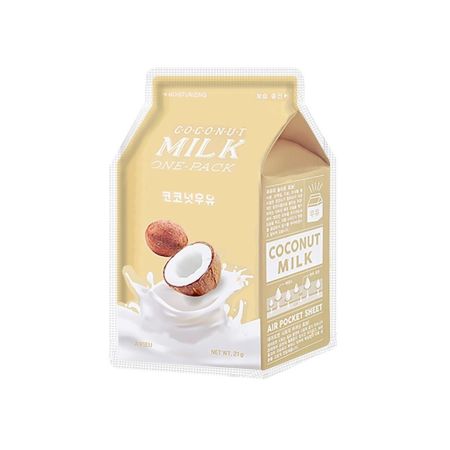 Masca faciala pentru hidratare Coconut Milk, 21 g, Apieu