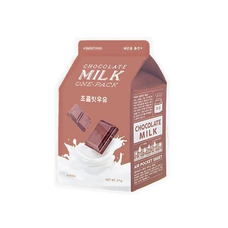 Masca faciala pentru netezirea tenului Chocolate Milk, 21 g, Apieu