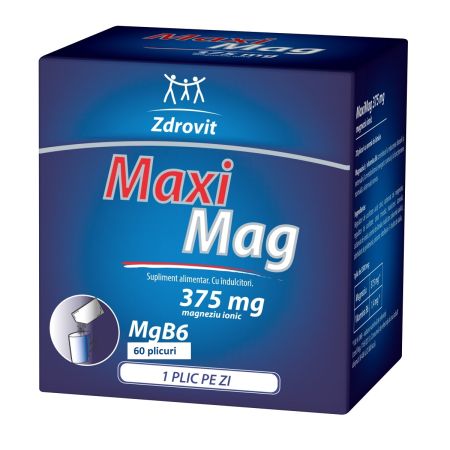 MaxiMag, 375 mg, 60 plicuri, Zdrovit