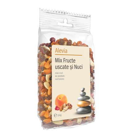 Mix fructe uscate si nuci, 130 gr, Alevia