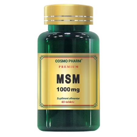 MSM, 1000mg, 60 tablete, Cosmopharm