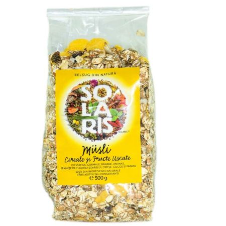 Cereale si fructe uscate Musli, 500 g, Solaris