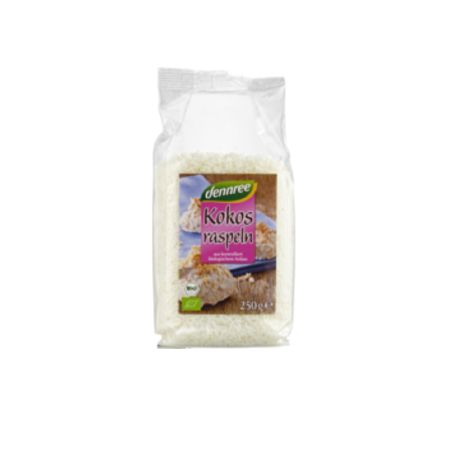 Nuca de cocos rasa Bio, 250 g, Dennree