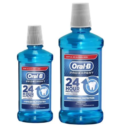 Oferta Pachet, Apa de gura, Proexpert Profesional Protection, 500 ml + 250 ml, Oral B