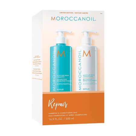 Oferta Pachet, Sampon pentru par degradat 500 ml si Balsam pentru par degradat 500 ml, Moroccanoil