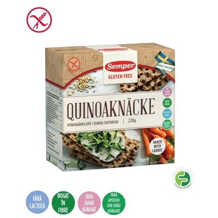 Paine subtire crocanta cu quinoa, 220 g, Semper