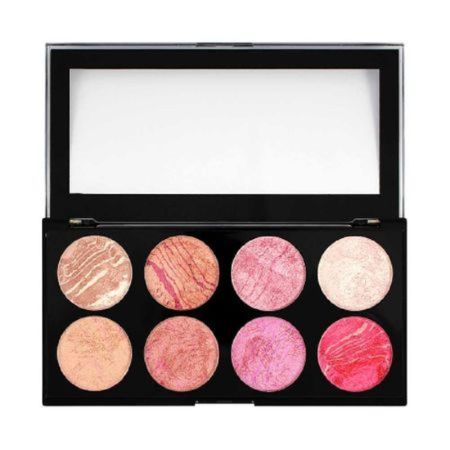 Paleta de farduri pentru obraz, Makeup Blush pentru conturare si iluminare, Blush Queen, 13g, Revolution