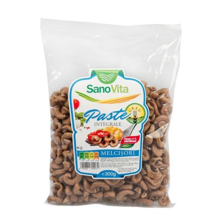 Paste integrale din grau Melcisori, 300 gr, Sanovita