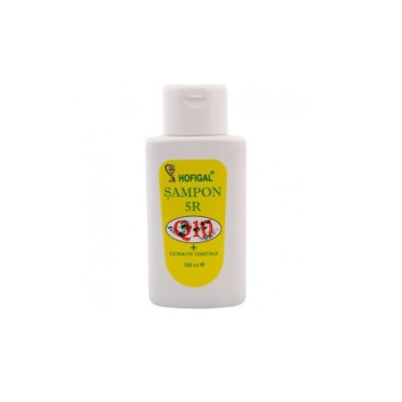 Sampon 5R cu Q10 + Extracte Vegetale, 200 ml, Hofigal