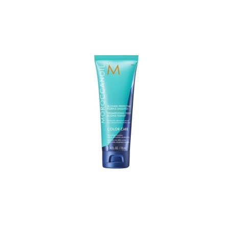 Sampon Blonde Perfecting Purple pentru par blond, 70 ml, Moroccanoil