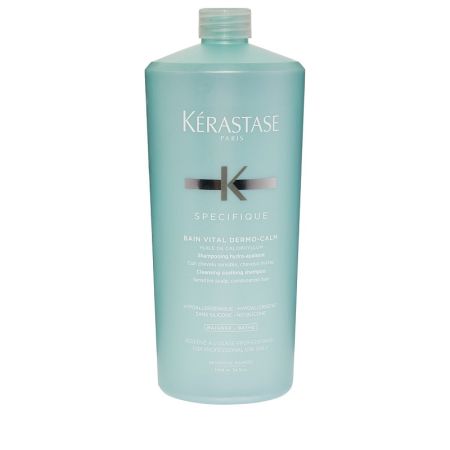 Sampon cu efect calmant pentru piele sensibila Specifique Bain Vital Dermo-Calm, 1000 ml, Kerastase