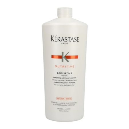 Sampon pentru par normal sau uscat Nutritive Irisome Bain Satin 1, 1000 ml, Kerastase