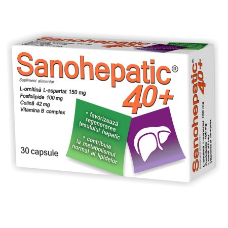 Sanohepatic 40+, 30 capsule, Zdrovit