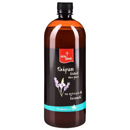 Sapun lichid cu extract de lavanda, 1000 ml, Nera Plant