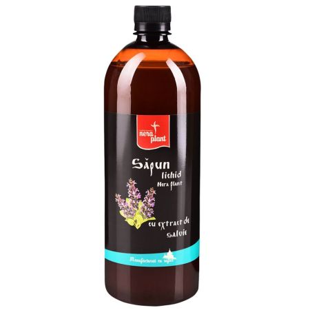 Sapun lichid cu extract de salvie, 1000 ml, Nera Plant