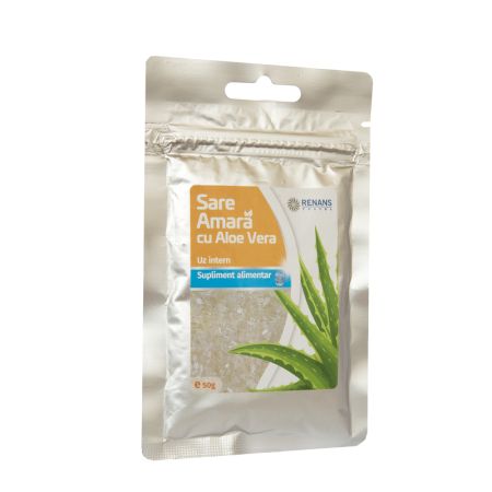 Sare amara cu Aloe Vera, pulbere orala, 50 g, Renans