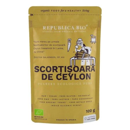 Scortisoara de Ceylon Eco, 100 gr, Republica Bio